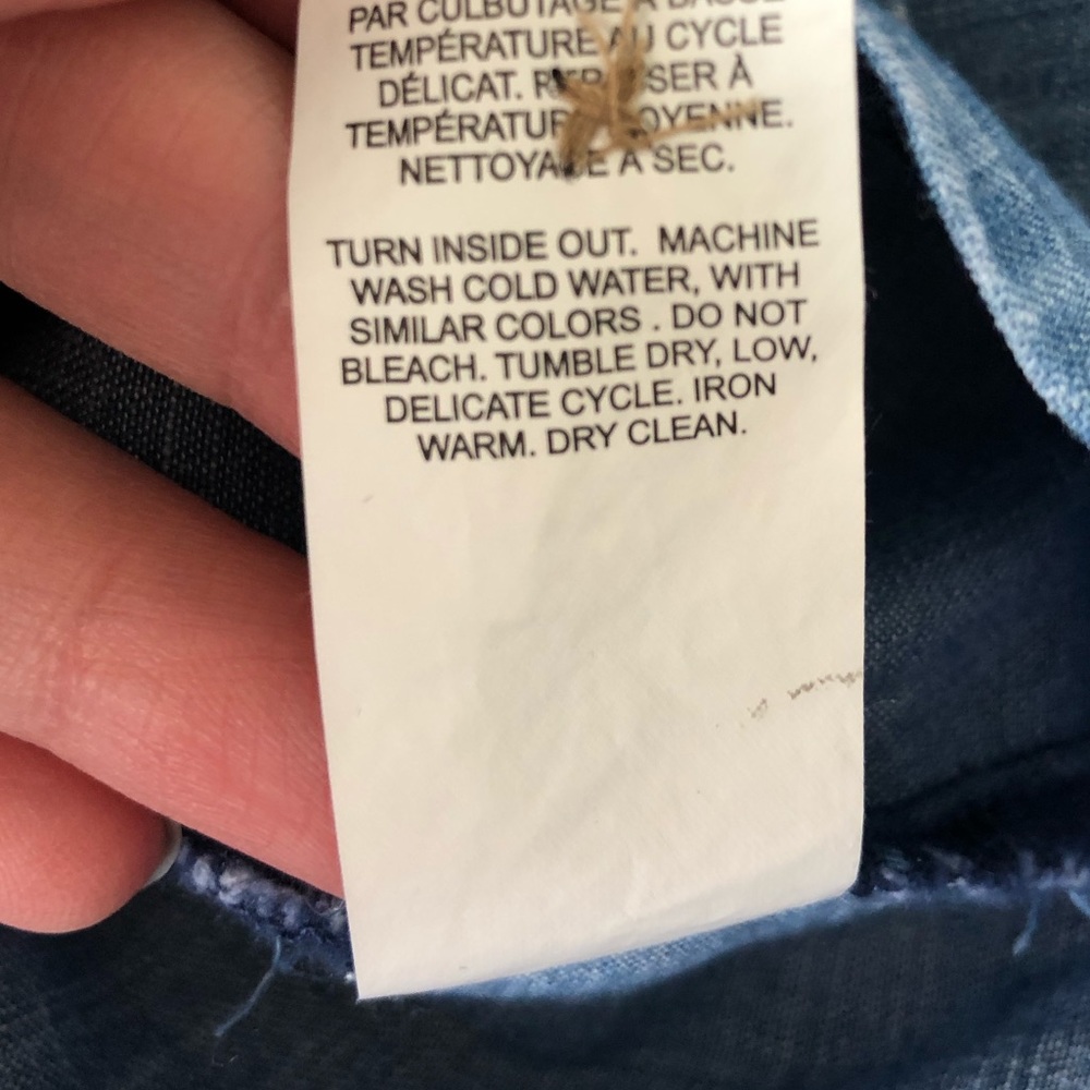 SOLD * DYNAMITE Chambray Top/Jacket - Picture 8 of 8